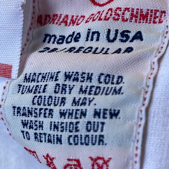 Adriano Goldschmied White Flare Velour Jeans Size 29 R EUC - Picture 5 of 8